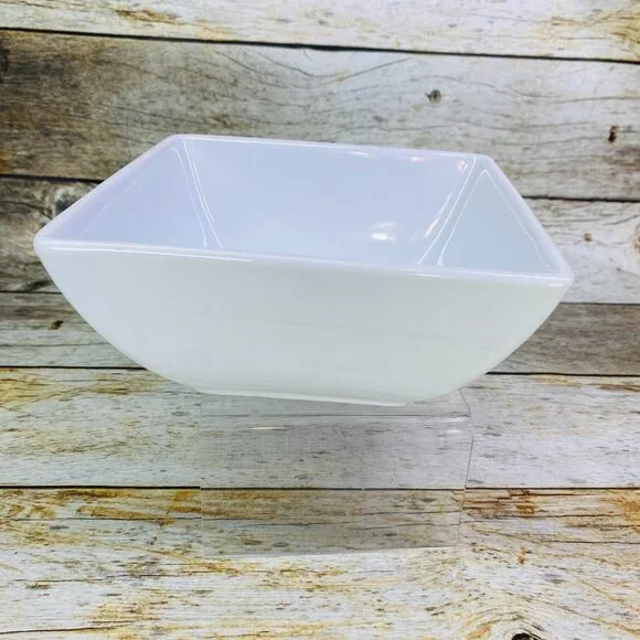 Threshold Target WHITE SOFT SQUARE All White Undecorated 6" All Porpuse Bowl - Picture 2 of 16